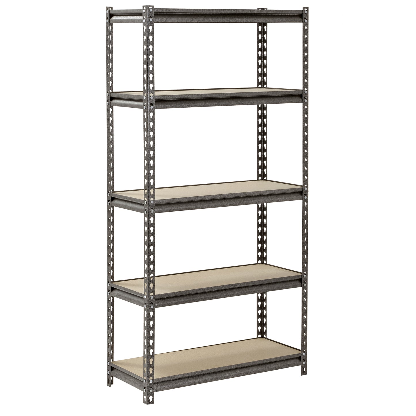 MuscleRack™ Heavy-Duty Z-BEAM™ Steel Boltless Shelving with Particleboard Decking