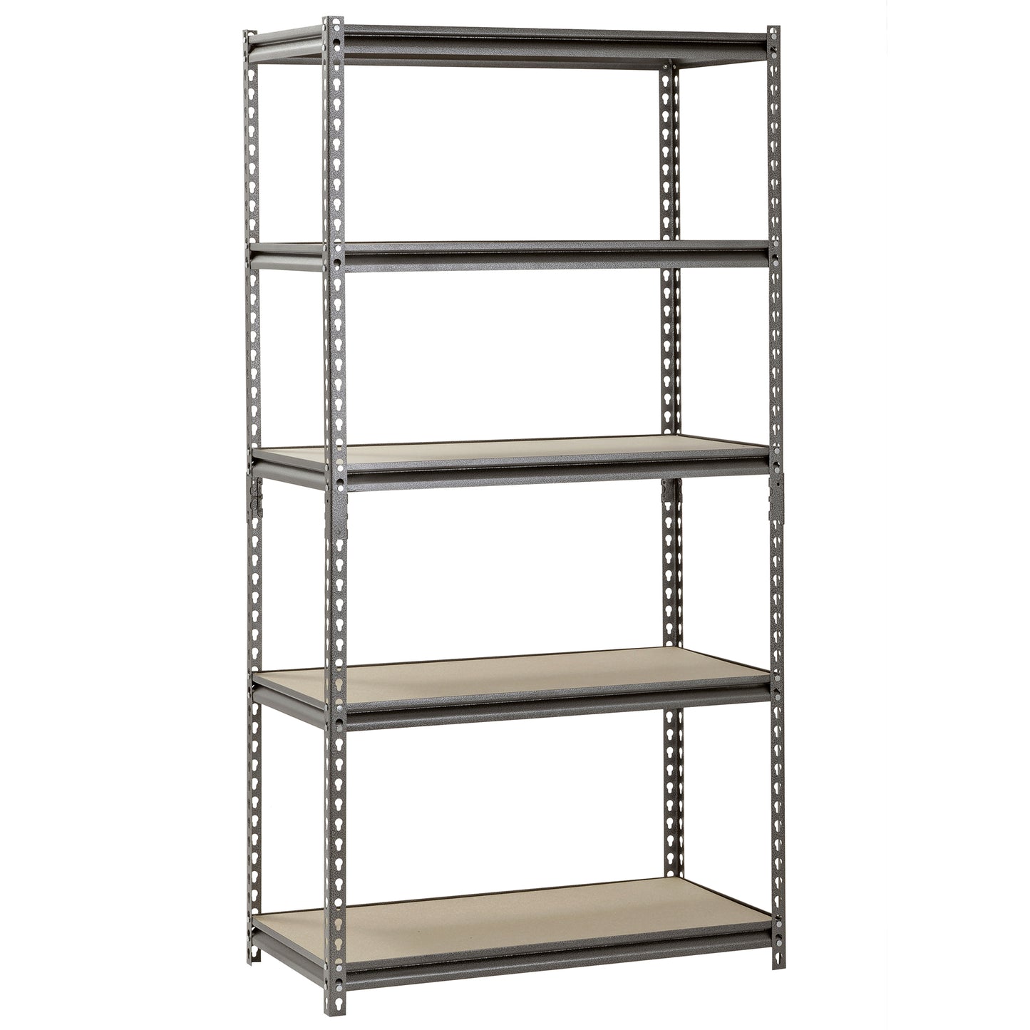 MuscleRack™ Heavy-Duty Z-BEAM™ Steel Boltless Shelving with Particleboard Decking