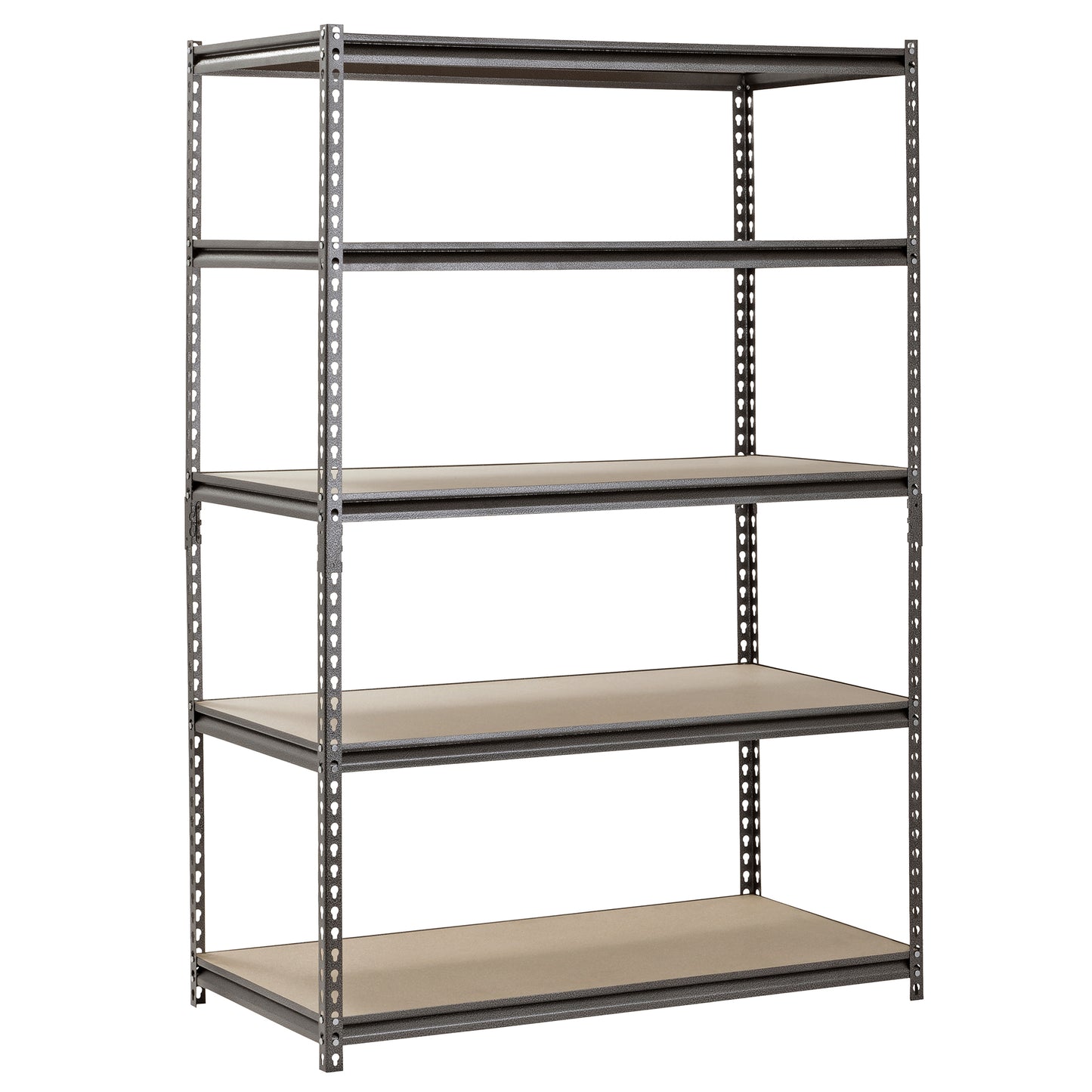 MuscleRack™ Heavy-Duty Z-BEAM™ Steel Boltless Shelving with Particleboard Decking