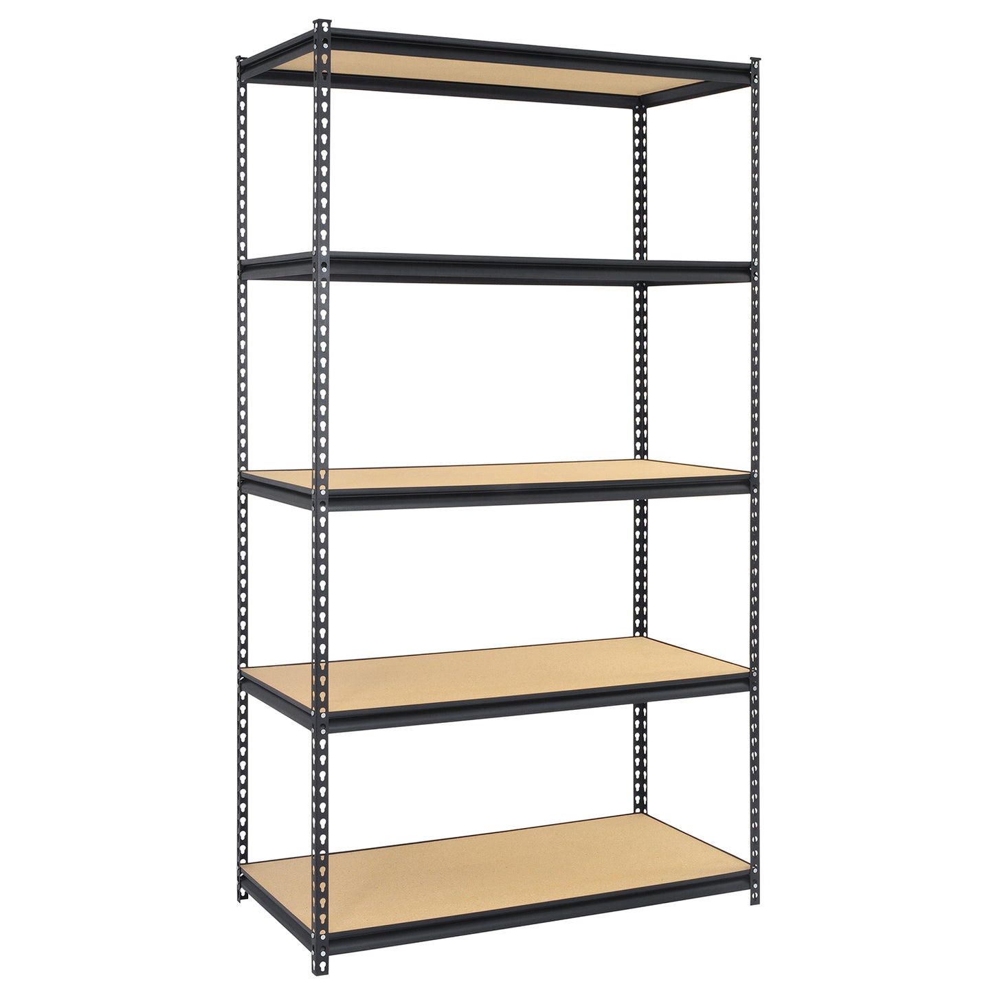 MuscleRack™ Heavy-Duty Z-BEAM™ Steel Boltless Shelving with Particleboard Decking