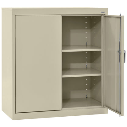 Medium Duty Welded Steel Counter-Height Storage Cabinets